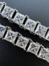 Load image into Gallery viewer, 5mm S925 Square Princess Moissanite Tennis Chain
