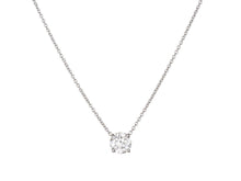 Load image into Gallery viewer, 1 CT Round Lab Grown Diamond Solitaire Floating Necklace