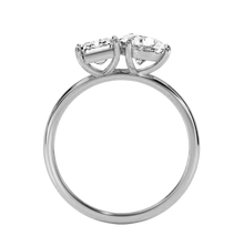 Load image into Gallery viewer, טבעת אירוסין Toi et Moi בשילוב יהלומים 2.5 קראט