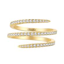 Load image into Gallery viewer, 0.3Ct Tripple Row Diamond Ring