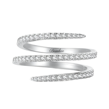 Load image into Gallery viewer, 0.3Ct Tripple Row Diamond Ring