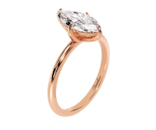 Load image into Gallery viewer, טבעת אירוסין יהלום מעבדה בצורת מרקיזה 1.5 קראט - זהב 14K