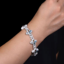 Load image into Gallery viewer, Four Leaf Clover S925 Moissanite Bracelet