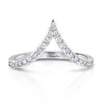 Load image into Gallery viewer, 0.35CT V Shaped Diamond Ring