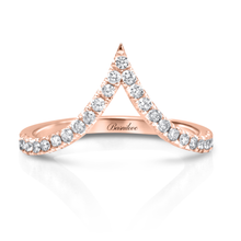 Load image into Gallery viewer, 0.35CT V Shaped Diamond Ring