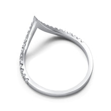 Load image into Gallery viewer, 0.35CT V Shaped Diamond Ring