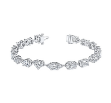 Load image into Gallery viewer, 9ct Multi-Shape Lab Grown Diamond Tennis Bracelet