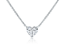 Load image into Gallery viewer, 1 CT Heart Lab Grown Diamond Solitaire Floating Necklace