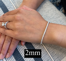 Load image into Gallery viewer, צמיד טניס S925 Moissanite 2 מ"מ