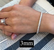Load image into Gallery viewer, צמיד טניס S925 מויסניט 3 מ"מ
