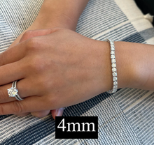 Load image into Gallery viewer, צמיד טניס S925 מויסניט 4 מ"מ