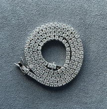 Load image into Gallery viewer, שרשרת טניס עגולה 3mm S925 Moissanite