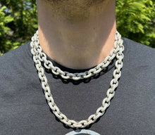 Load image into Gallery viewer, שרשרת סופר רולו S925 מויסניט 12 מ"מ