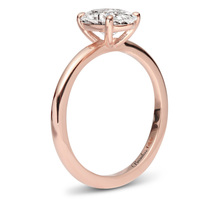 Load image into Gallery viewer, טבעת אירוסין סוליטר משובצת יהלום מעבדה אובאל 2 קראט - זהב 14k