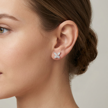 Load image into Gallery viewer, Butterfly Stud Lab Grown Diamond Earrings