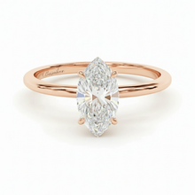 Load image into Gallery viewer, טבעת אירוסין יהלום מעבדה בצורת מרקיזה 1.5 קראט - זהב 14K