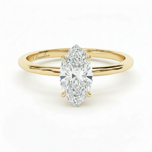 Load image into Gallery viewer, טבעת אירוסין יהלום מעבדה בצורת מרקיזה 1.5 קראט - זהב 14K