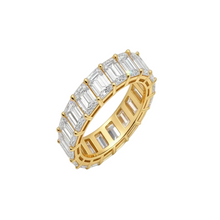 Load image into Gallery viewer, 10CT Emerald Cut Eternity Lab Grown Diamond Band Ring