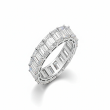 Load image into Gallery viewer, 10CT Emerald Cut Eternity Lab Grown Diamond Band Ring