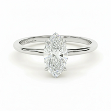 Load image into Gallery viewer, טבעת אירוסין יהלום מעבדה בצורת מרקיזה 1.5 קראט - זהב 14K