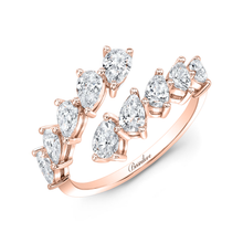 Load image into Gallery viewer, 3CT Double Sided Pear Shaped Diamond Half Eternity Ring