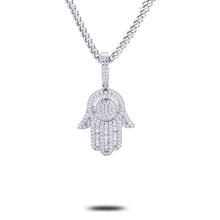 Load image into Gallery viewer, Iced Hamsa Pendant
