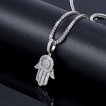 Load image into Gallery viewer, Iced Hamsa Pendant