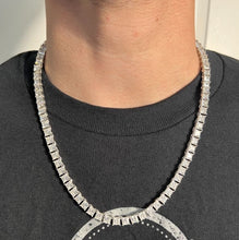 Load image into Gallery viewer, שרשרת טניס Moissanite מרובעת S925 בגודל 5 מ"מ