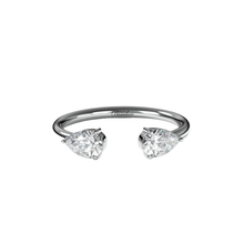 Load image into Gallery viewer, 0.5CT Open Double Sided Pear Shape Diamond Ring
