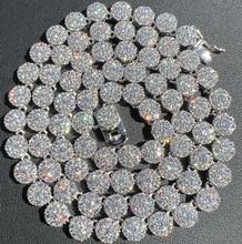 Load image into Gallery viewer, 7mm S925 Moissanite Cluster Tennis Chain
