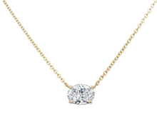 Load image into Gallery viewer, 1 CT Oval Lab Grown Diamond Solitaire Floating Necklace
