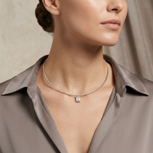 Load image into Gallery viewer, 1 CT Emerald Lab Grown Diamond Solitaire Floating Collier Hard Necklace
