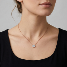 Load image into Gallery viewer, 1 CT Round Lab Grown Diamond Solitaire Floating Necklace
