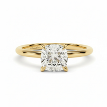 Load image into Gallery viewer, 1.5 CT Cushion Lab Grown Diamond Solitaire Engagement Ring 14K
