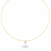 Load image into Gallery viewer, 1 CT Emerald Lab Grown Diamond Solitaire Floating Collier Hard Necklace
