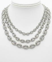 Load image into Gallery viewer, S925 Moissanite Puffed Mariner Link Chain
