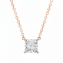 Load image into Gallery viewer, 1 CT Princess Lab Grown Diamond Solitaire Floating Necklace
