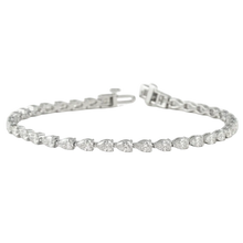 Load image into Gallery viewer, 4ct Pear Cut Lab Grown Diamond Tennis Bracelet
