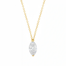 Load image into Gallery viewer, 1 CT Marquise Lab Grown Diamond Solitaire Floating Necklace
