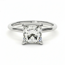 Load image into Gallery viewer, 1.5 CT Princess Lab Grown Diamond Solitaire Engagement Ring 14K
