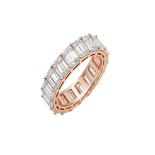 Load image into Gallery viewer, 10CT Emerald Cut Eternity Lab Grown Diamond Band Ring
