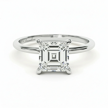 Load image into Gallery viewer, 1.5 CT Asscher Lab Grown Diamond Solitaire Engagement Ring 14K
