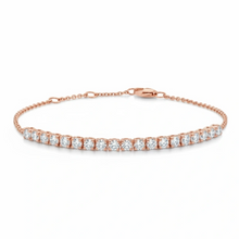 Load image into Gallery viewer, 1CT Round Diamond Half Tennis Bracelet

