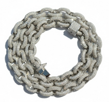 Load image into Gallery viewer, 12mm S925 Moissanite Super Rolo Chain
