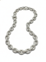 Load image into Gallery viewer, 12mm S925 Moissanite Super Rolo Chain
