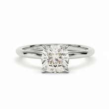 Load image into Gallery viewer, 1.5 CT Cushion Lab Grown Diamond Solitaire Engagement Ring 14K
