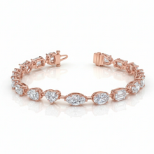 Load image into Gallery viewer, 9ct Multi-Shape Lab Grown Diamond Tennis Bracelet

