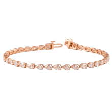 Load image into Gallery viewer, 4ct Pear Cut Lab Grown Diamond Tennis Bracelet
