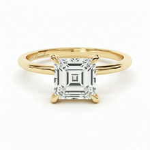 Load image into Gallery viewer, 1.5 CT Asscher Lab Grown Diamond Solitaire Engagement Ring 14K
